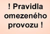 omezen provoz od 3. prosince - nov okno, informace