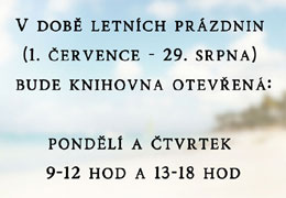 Otevřeno o prázdninách