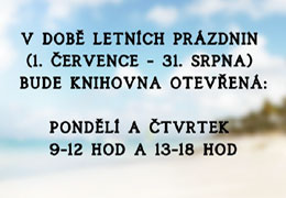 otevírací doba o prázdninách, nové okno