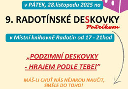  9.Radotnsk deskovky, plakt - nov okno