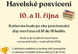 Havelsk� posv�cen� v knihovn�, plak�t - nov� okno